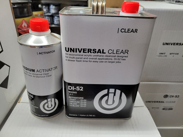 1 GALLON KIT DI52  Universal Clear Coat  4-1 Mix With  Medium Activator