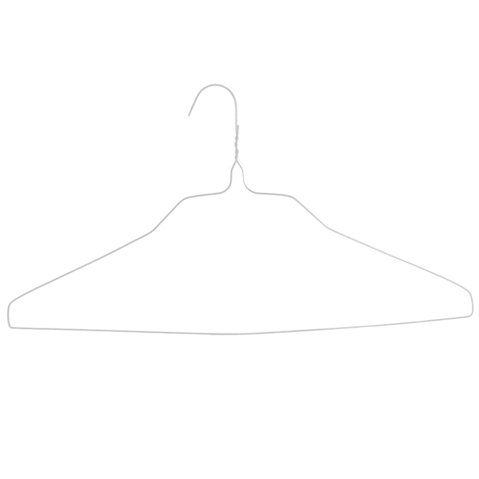 16" White Shirt Hanger, 14.5 Gauge