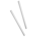 18" White Drapery Tubes