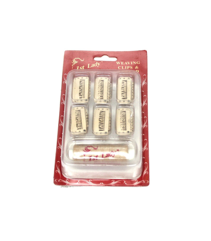 1ST LADY Hair Extension Weaving Thread and Clips Set - Elysee Star