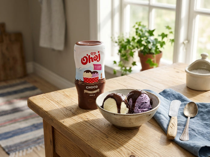 2 x O'hoj Chocolate Dessert Sauce 350g (12.35 oz) – Authentic Swedish Ice Cream & Dessert Topping