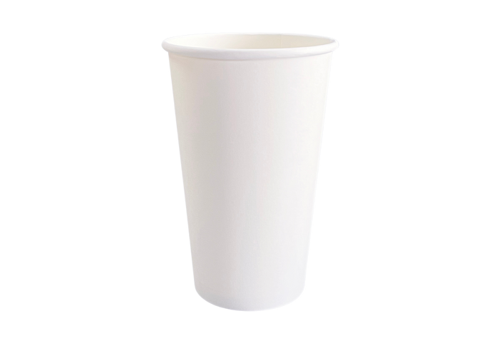 20 oz White Paper Hot Cups
