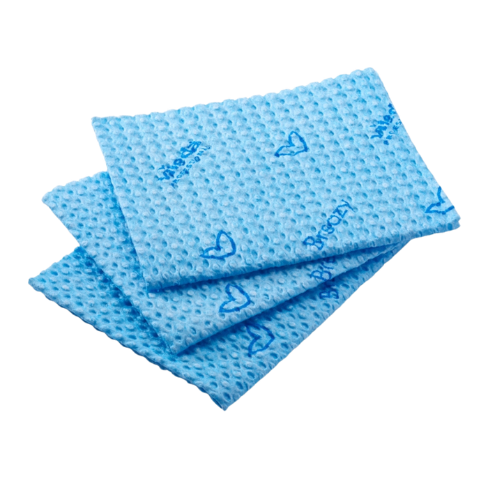 35cm x 35.5cm Blue Breazy Semi-disposable Microfibre Cloth