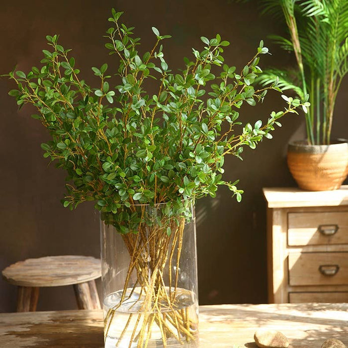 41“ Artificial flower Green leaves branches Faux flower stem - Magnolia Lane co. Home + Garden + Gift