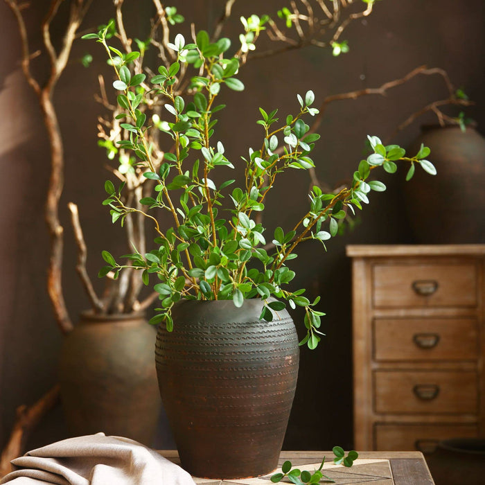 41“ Artificial flower Green leaves branches Faux flower stem - Magnolia Lane co. Home + Garden + Gift