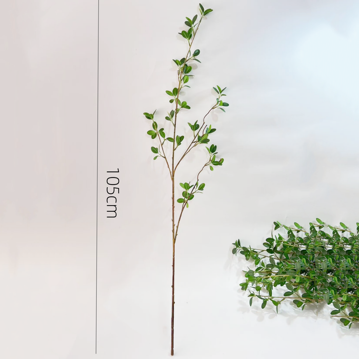 41“ Artificial flower Green leaves branches Faux flower stem - Magnolia Lane co. Home + Garden + Gift