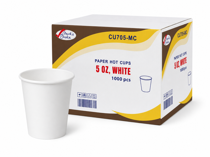 5 oz White Paper Hot Cups