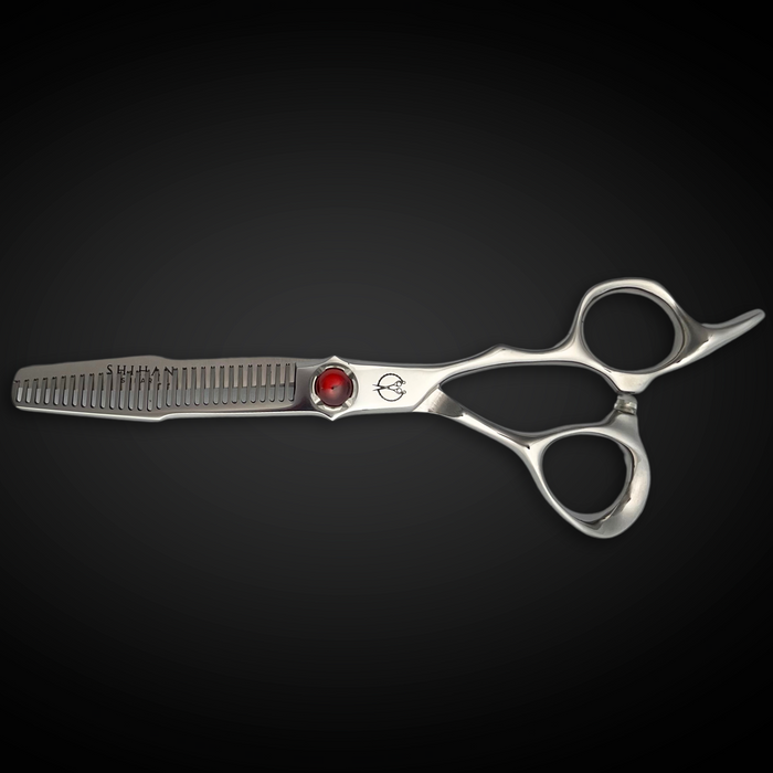 5.5 Inch Steel Hair Thinning Shears Red Moon
