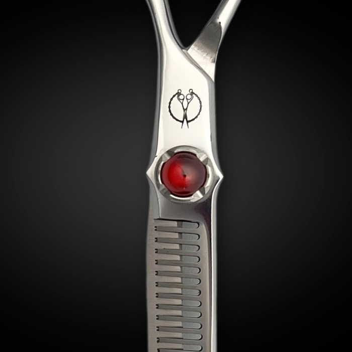 5.5 Inch Steel Hair Thinning Shears Red Moon