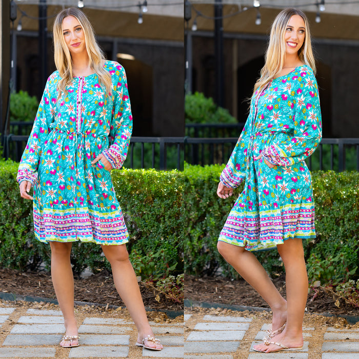 6787 - Bohemian Dress with Pockets