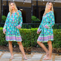 6787 - Bohemian Dress with Pockets