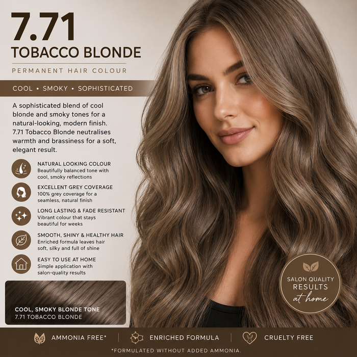 7.71 Tobacco Blonde Hair Dye – Cool, Sophisticated Blonde