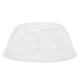 90 mm PET Dome Lid with no hole that fits 9 and 12 oz Common Rim PET Cups