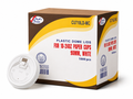 90mm White Dome Lids for 10-24 oz Paper Hot Cups