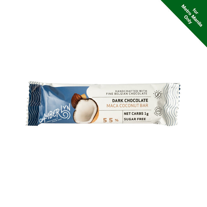 Amberlyn Dark Chocolate Maca Coconut Bar 34g