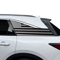Fits Acura ZDX 2024-2026 Quarter Window American Flag Vinyl Decal Stickers - Bogar Tech Designs