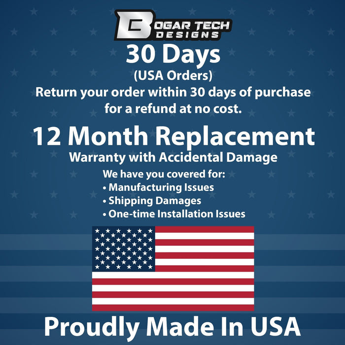 Fits Chevrolet Traverse 2024-2026 Quarter Window American Flag Vinyl Decal Stickers - Bogar Tech Designs