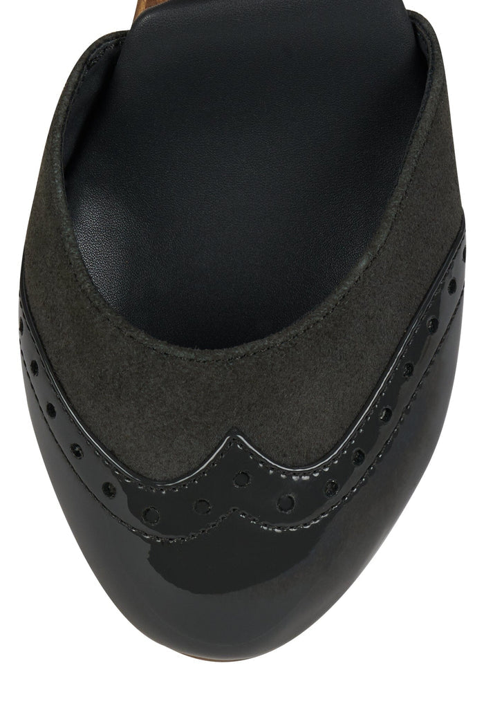 AMERIE Jeffrey Campbell Wedge Pump Grey Suede Combo