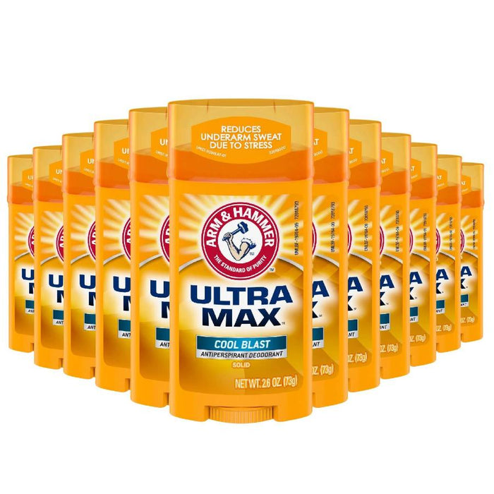 Arm & Hammer  Deodorant UltraMax Solid Cool Blast  - 2.6 Oz - 12 Pack