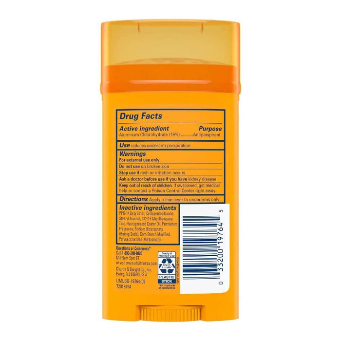 Arm & Hammer  Deodorant UltraMax Solid Cool Blast  - 2.6 Oz - 12 Pack