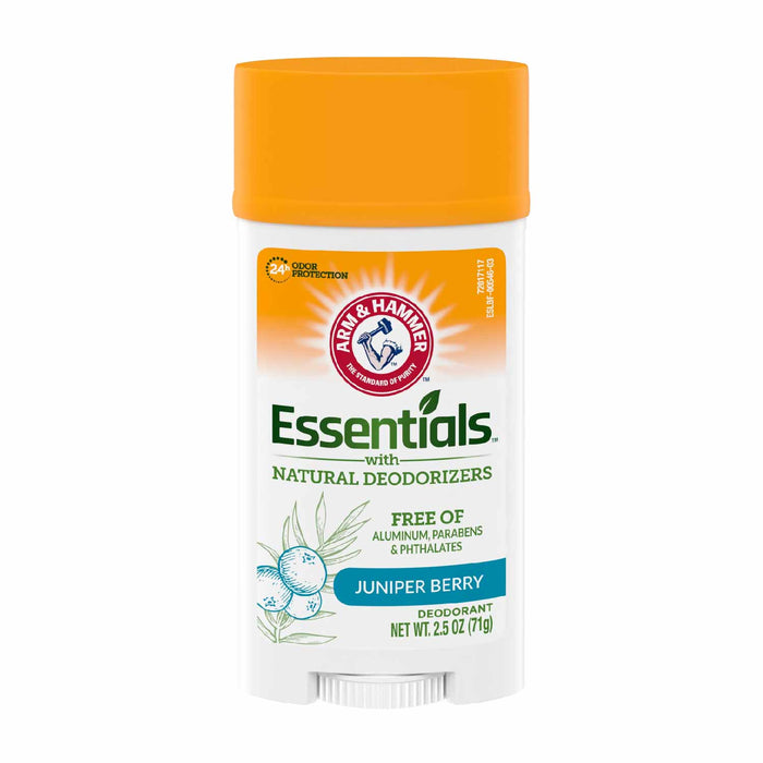 Arm & Hammer Essentials Natural Deodorant Juniper Berry Scent 2.5 oz - 12 Pack
