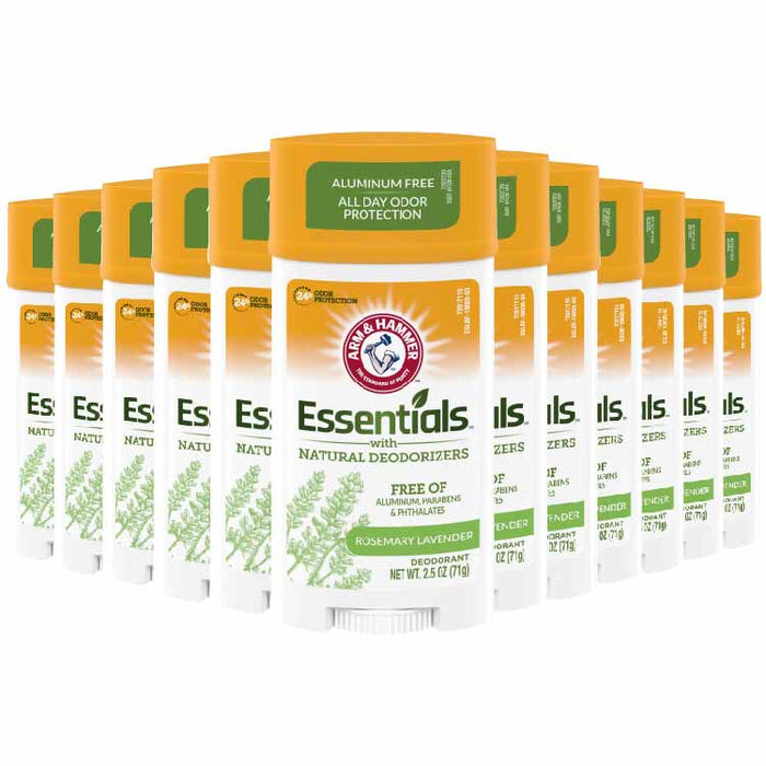 Arm & Hammer Essentials Natural Deodorant Rosemary Lavender  2.5 oz  - 12 Pack