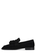 ARTICULATE Jeffrey Campbell Loafer with Tassel Detail Black Suede