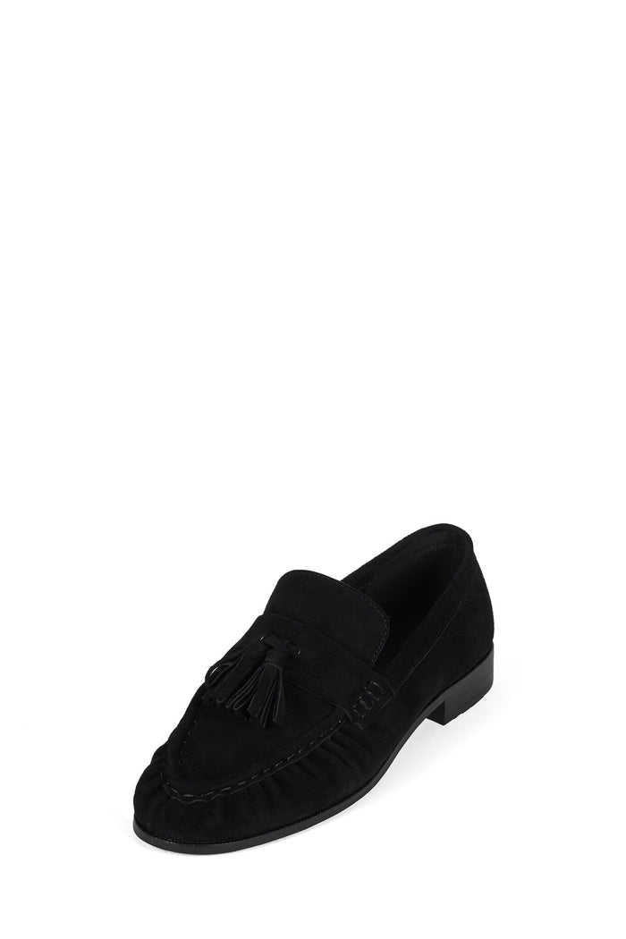 ARTICULATE Jeffrey Campbell Loafer with Tassel Detail Black Suede
_hover