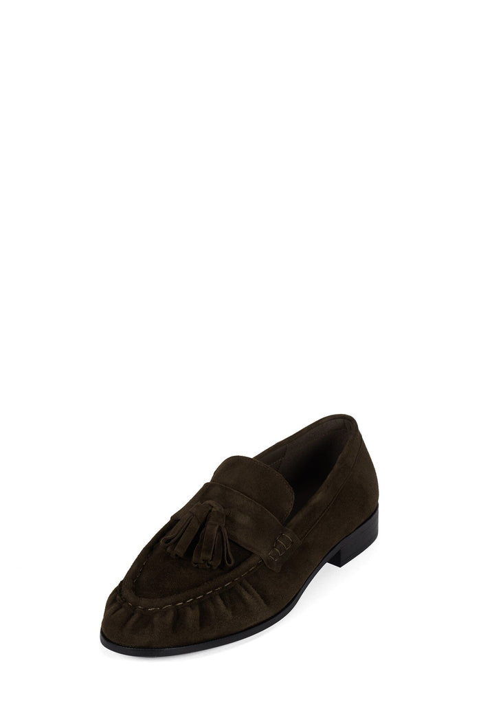 ARTICULATE Jeffrey Campbell Loafer with Tassel Detail Brown Suede
_hover