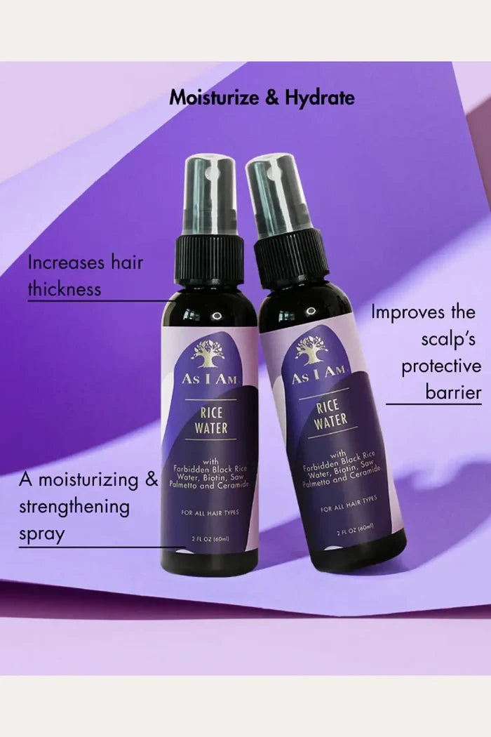 AS I AM RICE WATER SPRAY 2oz | Hair Mist AS I AM