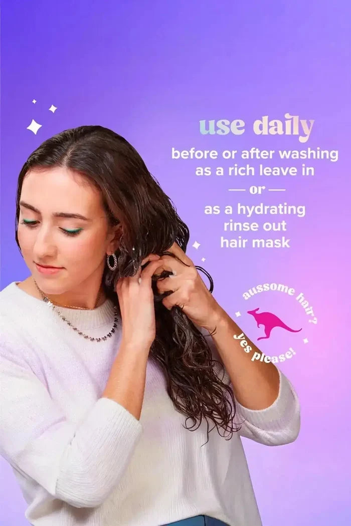 Aussie Pre Wash Detangler for Curly Hair - Non Greasy Leave in Conditioner, Use Before or After Washing for Tangle-Free, Manageable Curls