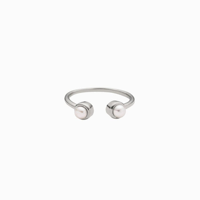 Awe Inspired Double Pearl Ring