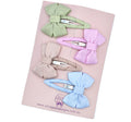 Baby Bow Snap Clip Set