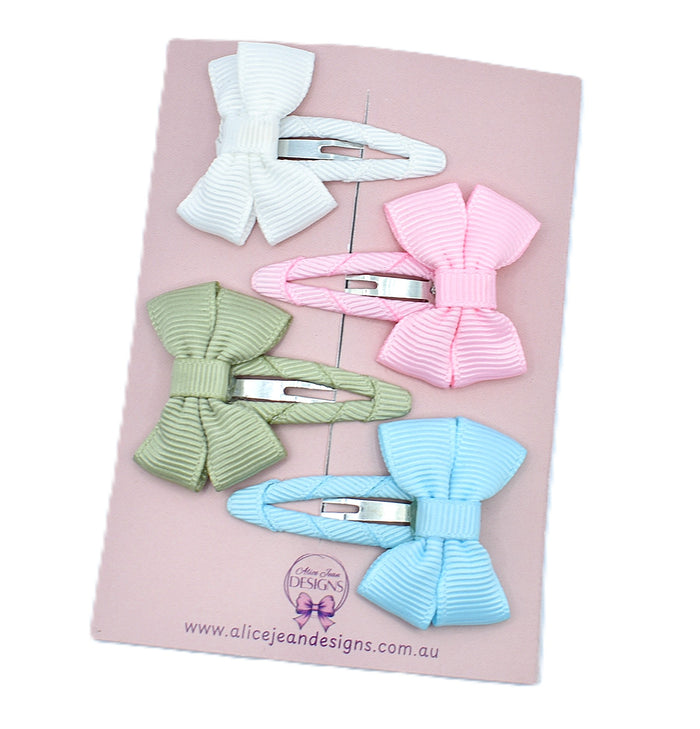 Baby Bow Snap Clip Set