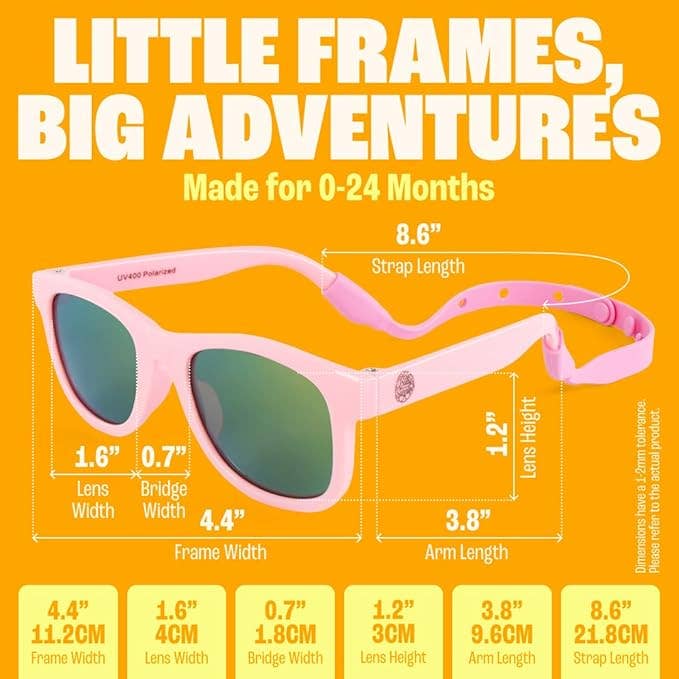 Baby Sunglasses  0-24m - Barbie Pink