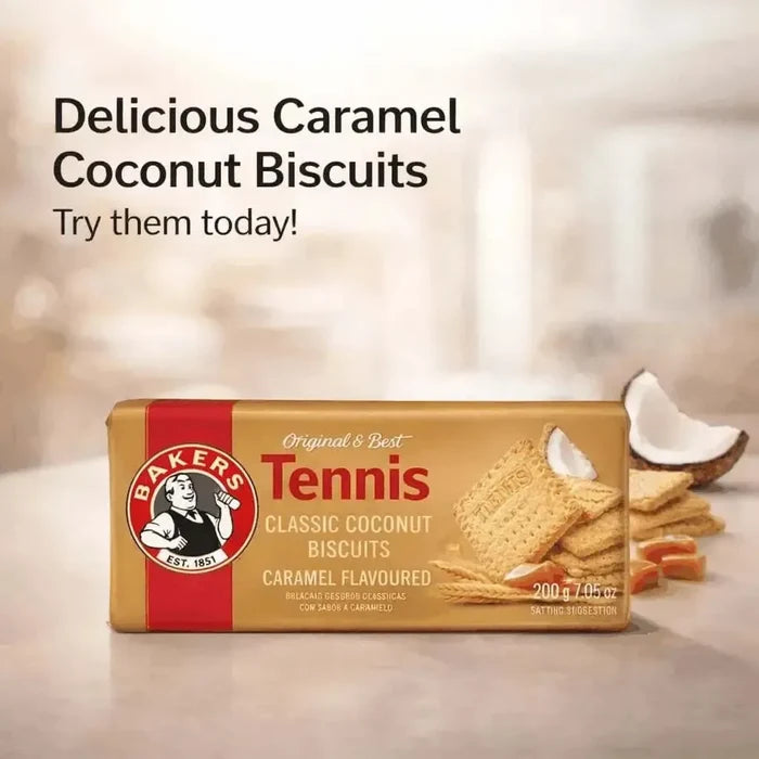 Bakers Tennis Biscuits - Caramel 200g Facebook Ad