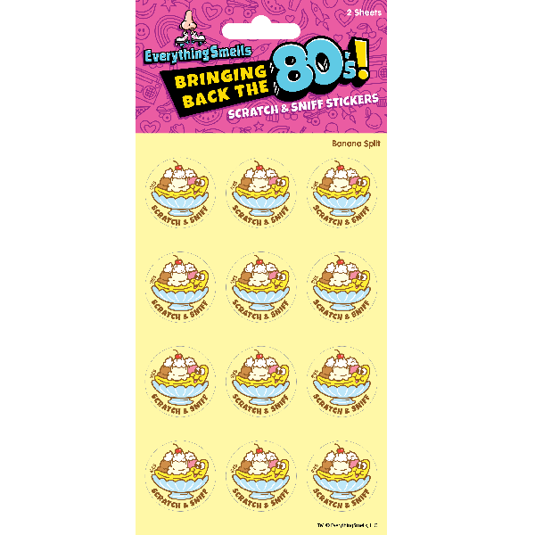 Banana Split EverythingSmells Scratch & Sniff Stickers