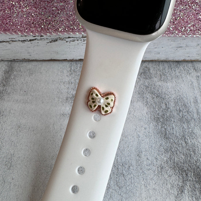 Band Charms 1pc. Chic Spotted Bow
