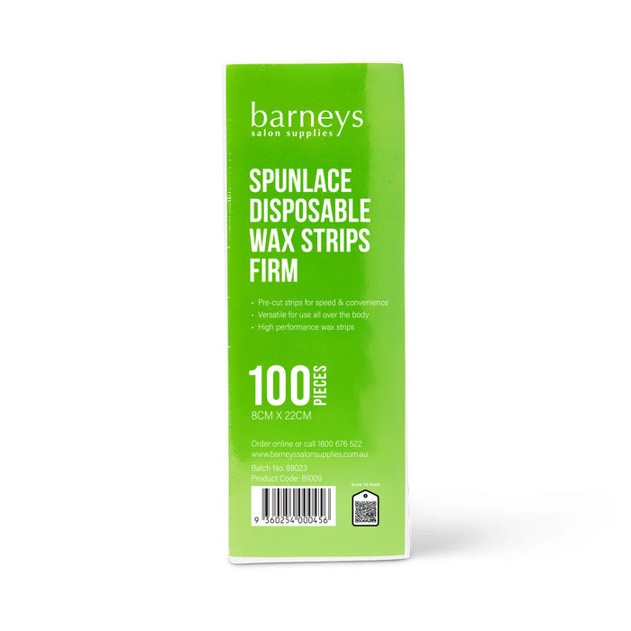 Barneys Spunlace White Wax Strips - Firm - 100 Pieces