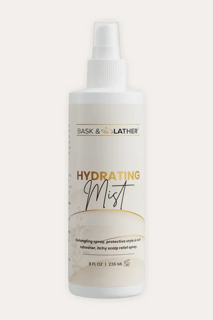 BASK & LATHER HYDRATING HAIR MIST 8oz BASK&LATHER