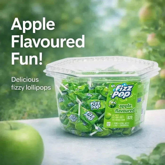 Beacon FIZZ POP APPLE - Tub of 40 lollipops Facebook Ad