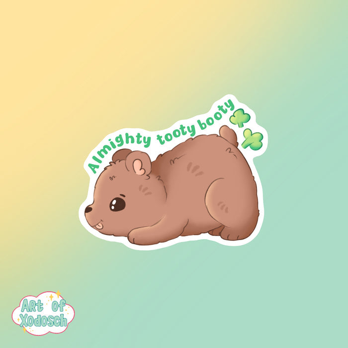 bear fart sticker