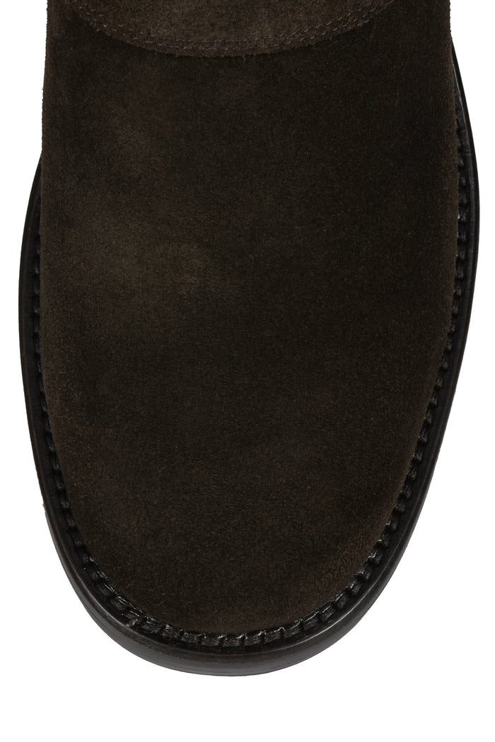 BERGAMOT Brown Suede Gold