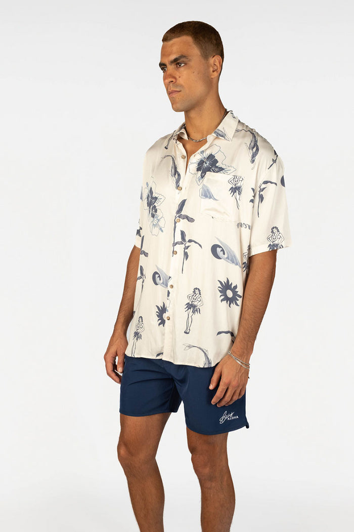 Billy Aloha Post Card Shirt
