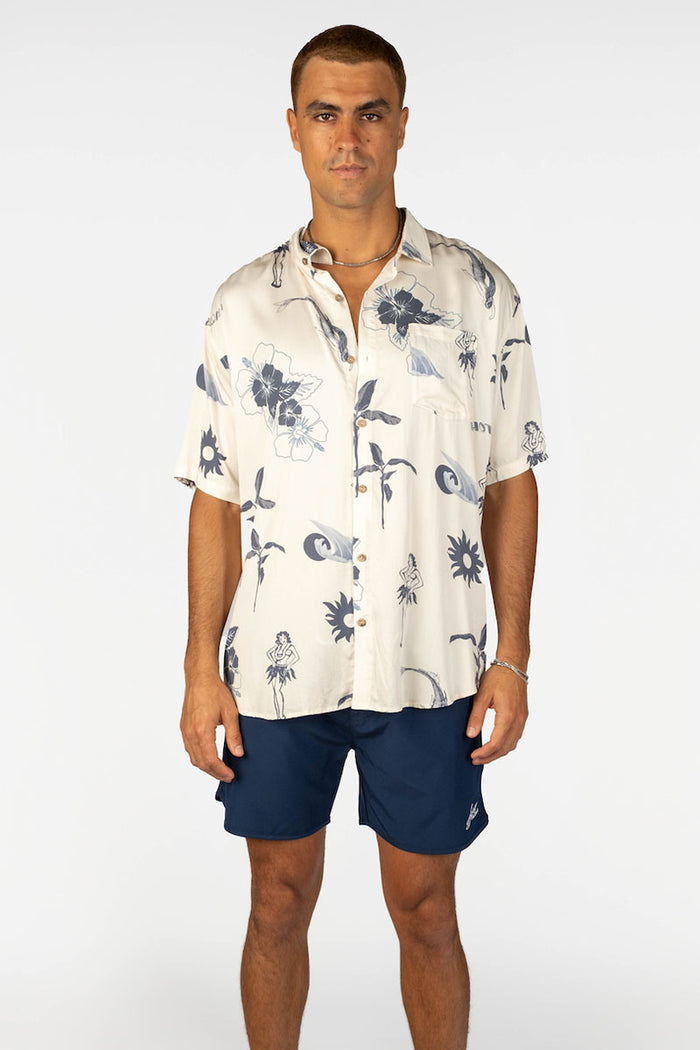 Billy Aloha Post Card Shirt
