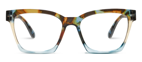 Birdie Blue Quartz Colorblock Peepers Reading Glasses