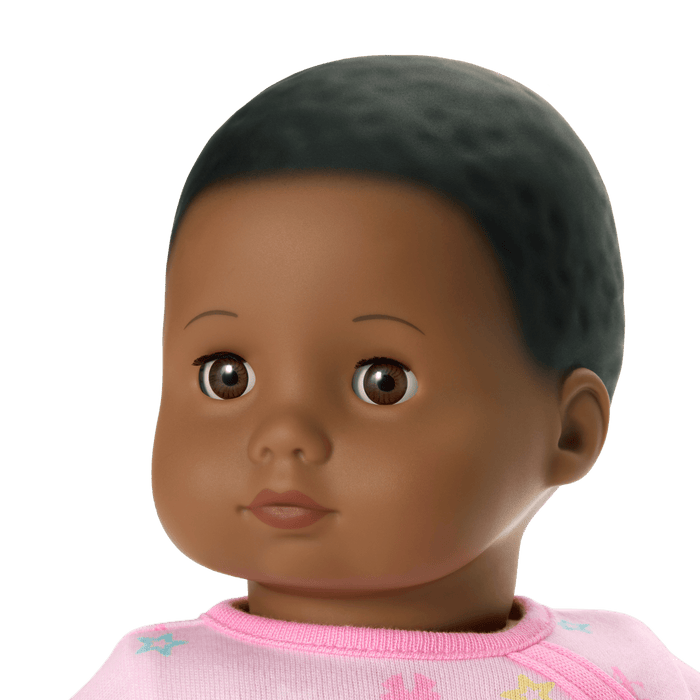 Bitty Baby® Doll #1 with black hair in Pastel Pink