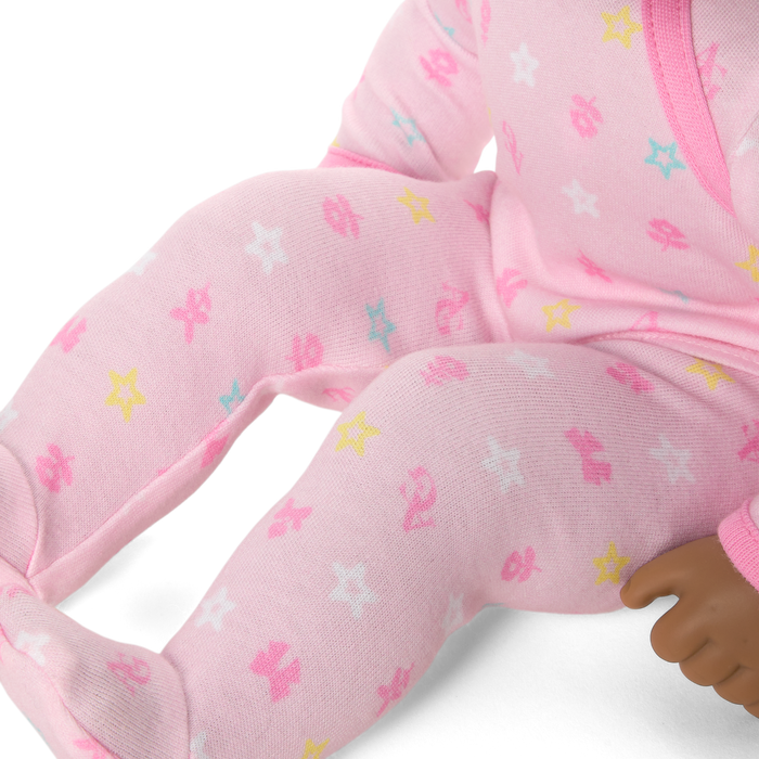 Bitty Baby® Doll #1 with black hair in Pastel Pink