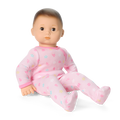 Bitty Baby® Doll #2 with brown hair in Pastel Pink