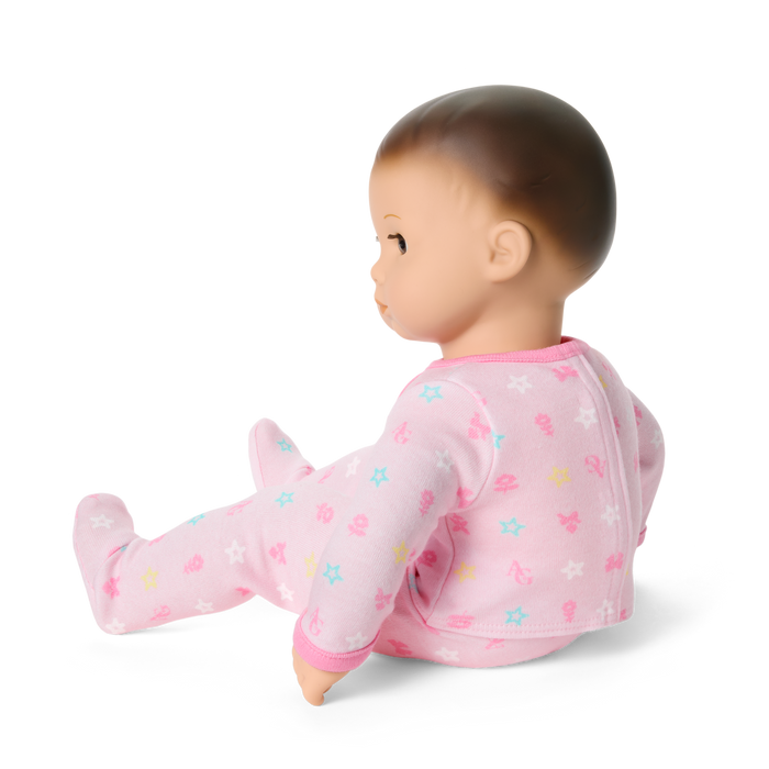 Bitty Baby® Doll #2 with brown hair in Pastel Pink